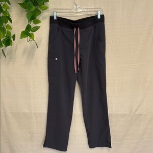 Figs Black Utility Pants